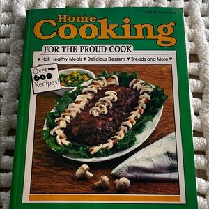 Vintage Women’s Circle”For the Proud Cook”Cookbook - Green Cover. 1991. Soft.GUC